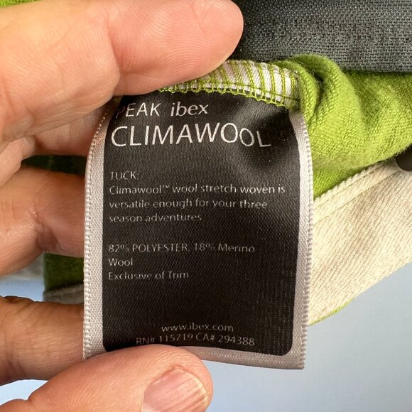 Ibex Climawool Vest Lime Green Size L Outdoors Hiking Camping - Picture 5 of 9